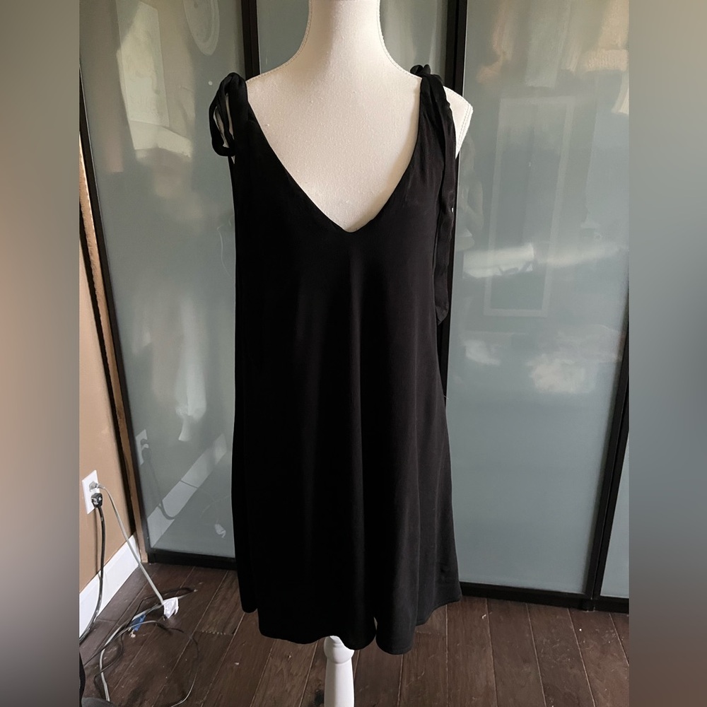 Harper Black V-Neck Dress